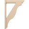 Ekena Millwork 5 1/2-in W x 26-in D x 38-in H Funston Slat Rough Cedar Woodgrain TimberThane Outlooker, Primed Tan OUTUR055X26X38FST24RCPR - alternate 4